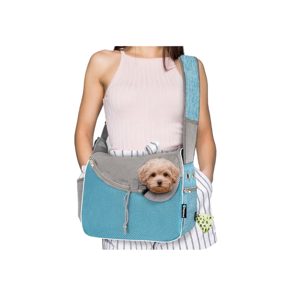 Pet Carrier Sling Bag for Dogs - Blue and Gray NWT
